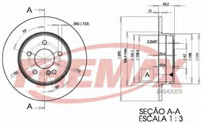 FREMAX bd3412 -  Тормозной диск