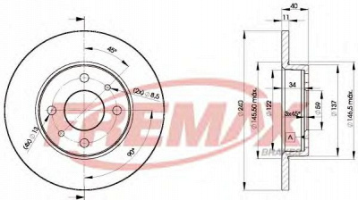 FREMAX bd3465 -  Тормозной диск
