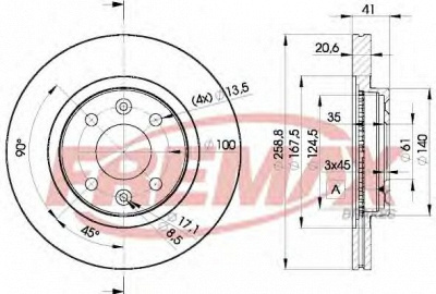 FREMAX bd3550 -  Тормозной диск