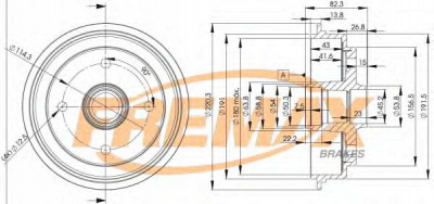 FREMAX bd4006 -  Тормозной барабан