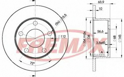 FREMAX bd4060 -  Тормозной диск
