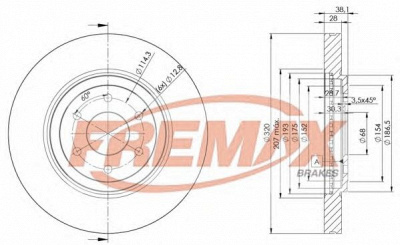 FREMAX bd4199 -  Тормозной диск
