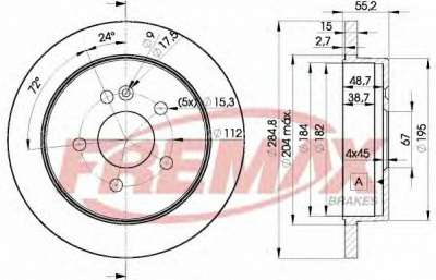 FREMAX bd4230 -  Тормозной диск