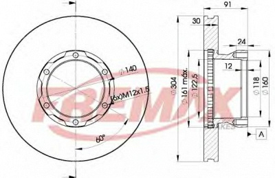 FREMAX bd4240 -  Тормозной диск