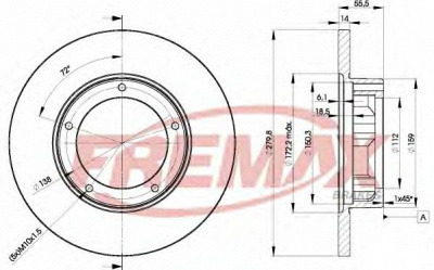 FREMAX bd4269 -  Тормозной диск