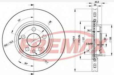 FREMAX bd4620 -  Тормозной диск