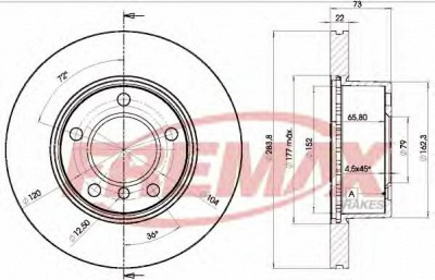 FREMAX bd4629 -  Тормозной диск