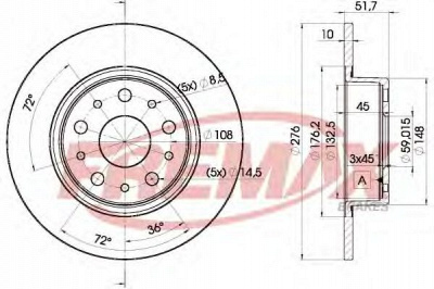FREMAX bd4646 -  Тормозной диск