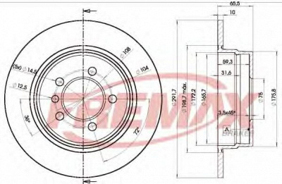 FREMAX bd4647 -  Тормозной диск