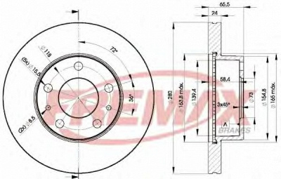 FREMAX bd4681 -  Тормозной диск
