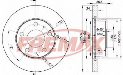 FREMAX bd4682 -  Тормозной диск