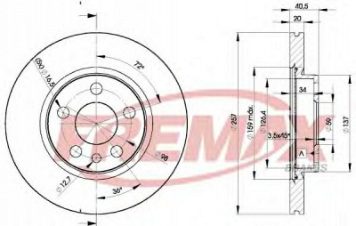 FREMAX bd4683 -  Тормозной диск