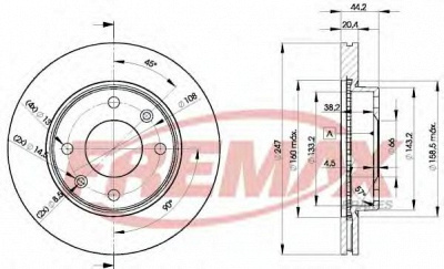 FREMAX bd4690 -  Тормозной диск