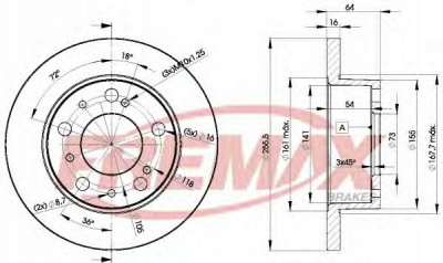 FREMAX bd4693 -  Тормозной диск