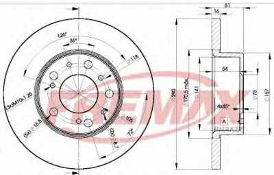 FREMAX bd4695 -  Тормозной диск