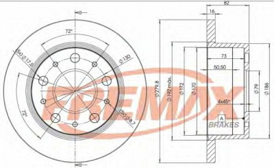 FREMAX bd4696 -  Тормозной диск