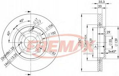 FREMAX bd4700 -  Тормозной диск