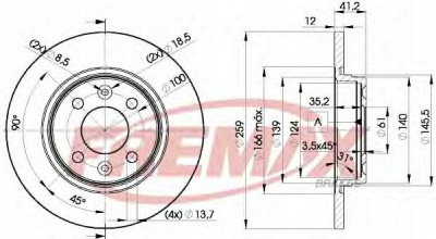 FREMAX bd4707 -  Тормозной диск