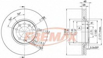 FREMAX bd4755 -  Тормозной диск