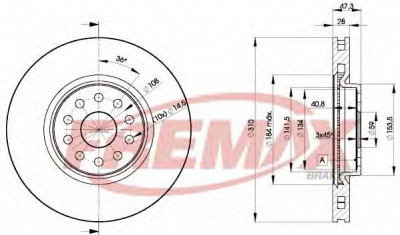 FREMAX bd4921 -  Тормозной диск