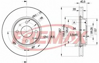 FREMAX bd5056 -  Тормозной диск