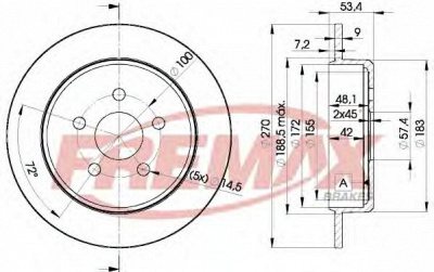 FREMAX bd5114 -  Тормозной диск