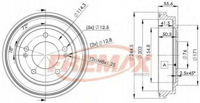 FREMAX bd5174 -  Тормозной барабан