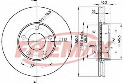 FREMAX bd5306 -  Тормозной диск