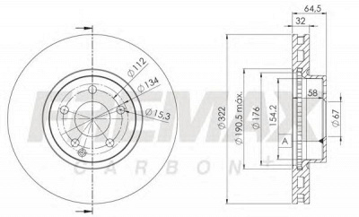 FREMAX bd5558 -  Тормозной диск