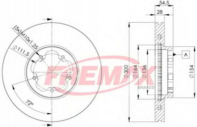 FREMAX bd5630 -  Тормозной диск