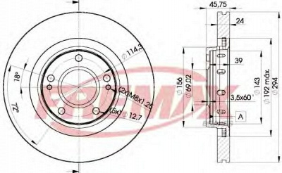 FREMAX bd5924 -  Тормозной диск