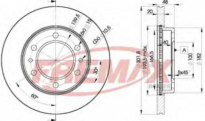 FREMAX bd6004 -  Тормозной диск