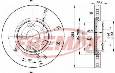 FREMAX bd6029 -  Тормозной диск