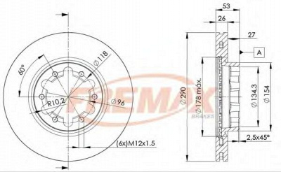 FREMAX bd6031 -  Тормозной диск