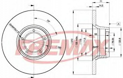 FREMAX bd6056 -  Тормозной диск