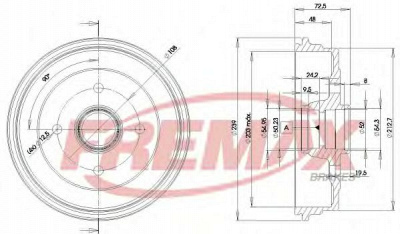FREMAX bd6627 -  Тормозной барабан
