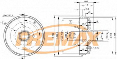 FREMAX bd6630 -  Тормозной барабан