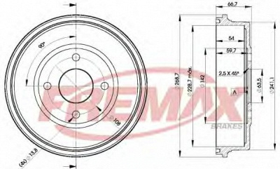 FREMAX bd6631 -  Тормозной барабан