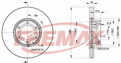 FREMAX bd6847 -  Тормозной диск