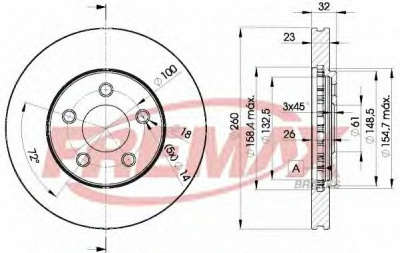 FREMAX bd6935 -  Тормозной диск