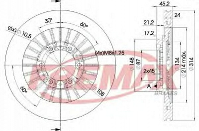 FREMAX bd7043 -  Тормозной диск