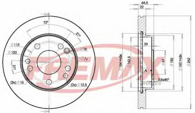 FREMAX bd7560 -  Тормозной диск