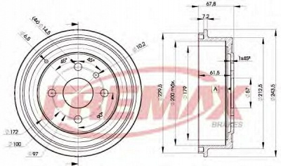FREMAX bd8958 -  Тормозной барабан