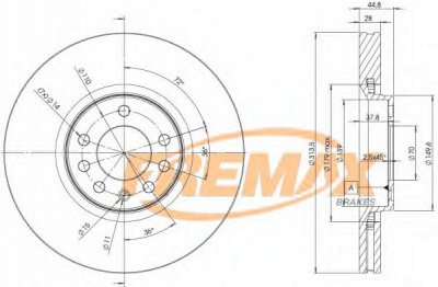 FREMAX bd9005 -  Тормозной диск