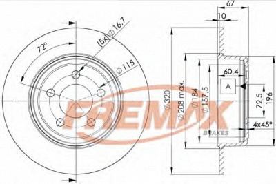 FREMAX bd9198 -  Тормозной диск