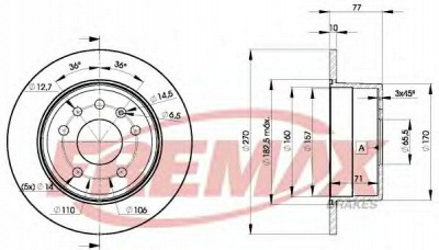 FREMAX bd9207 -  Тормозной диск