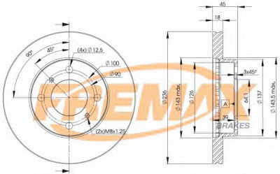 FREMAX bd9282 -  Тормозной диск