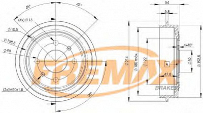 FREMAX bd9325 -  Тормозной барабан