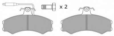 FREMAX fbp0329 -  Комплект тормозных колодок, дисковый тормоз
