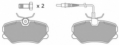 FREMAX fbp0573 -  Комплект тормозных колодок, дисковый тормоз